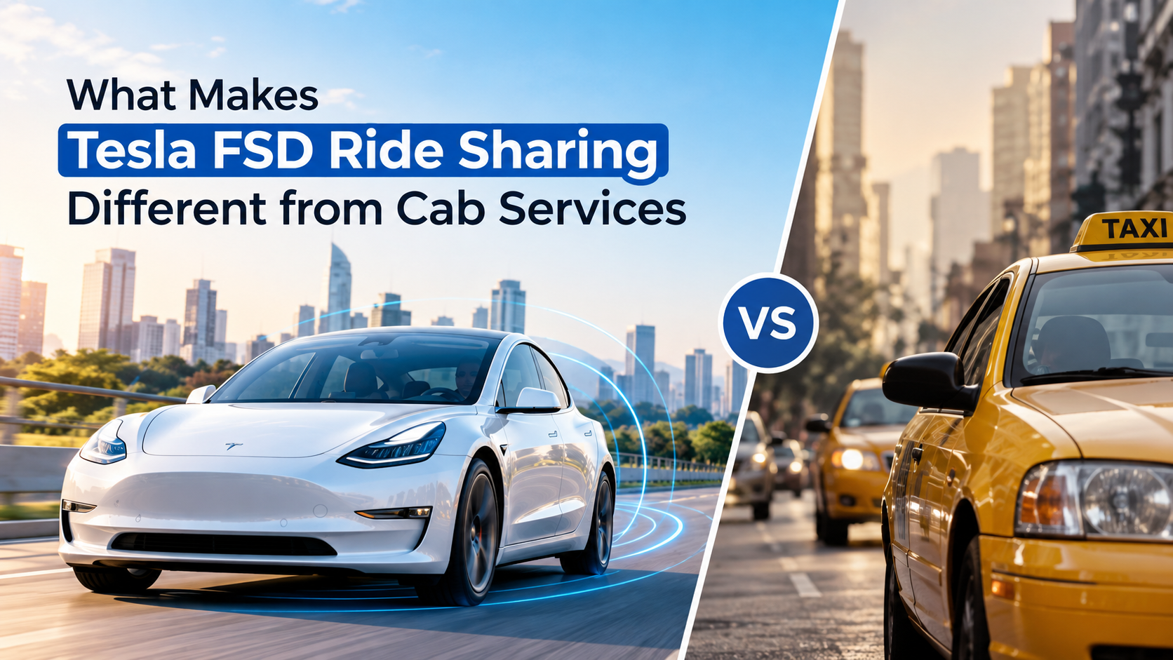 Tesla FSD vs Traditional Cabs